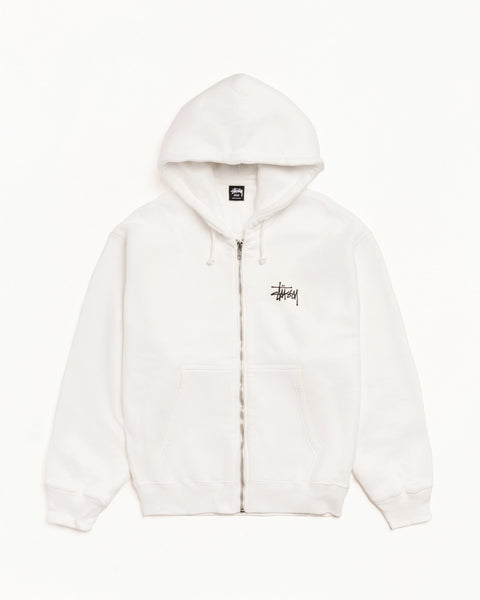 Basic Stussy Pig Dyed Zip Hood Mens Long Sleeve In Natural