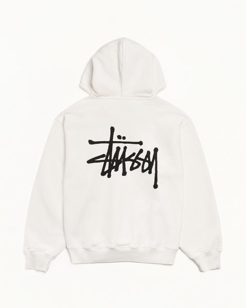 Basic Stussy Pig Dyed Zip Hood Mens Long Sleeve In Natural