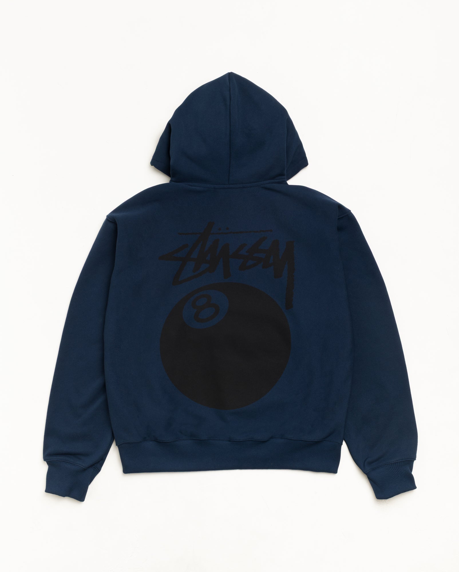 8 Ball Zip Hood Unisex Long Sleeve In Navy