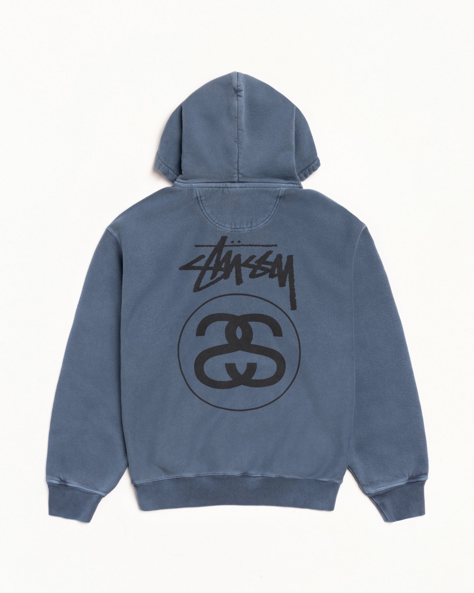 Stock Link Zip Hoodie Pigment Dyed – Navy | Sweats | Stüssy Europe
