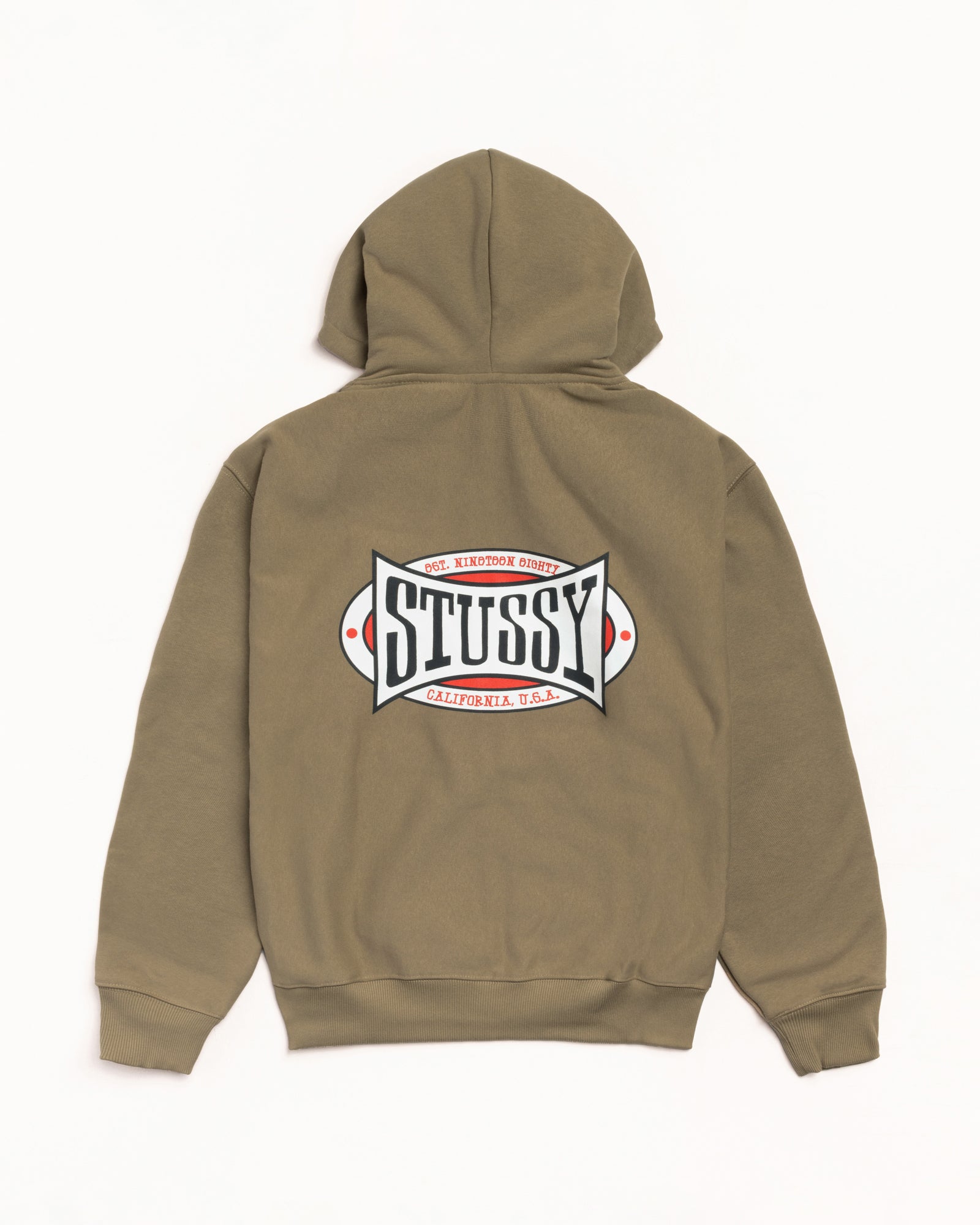 Champion Oval Zip Hoodie – Army | Sweats | Stüssy Europe