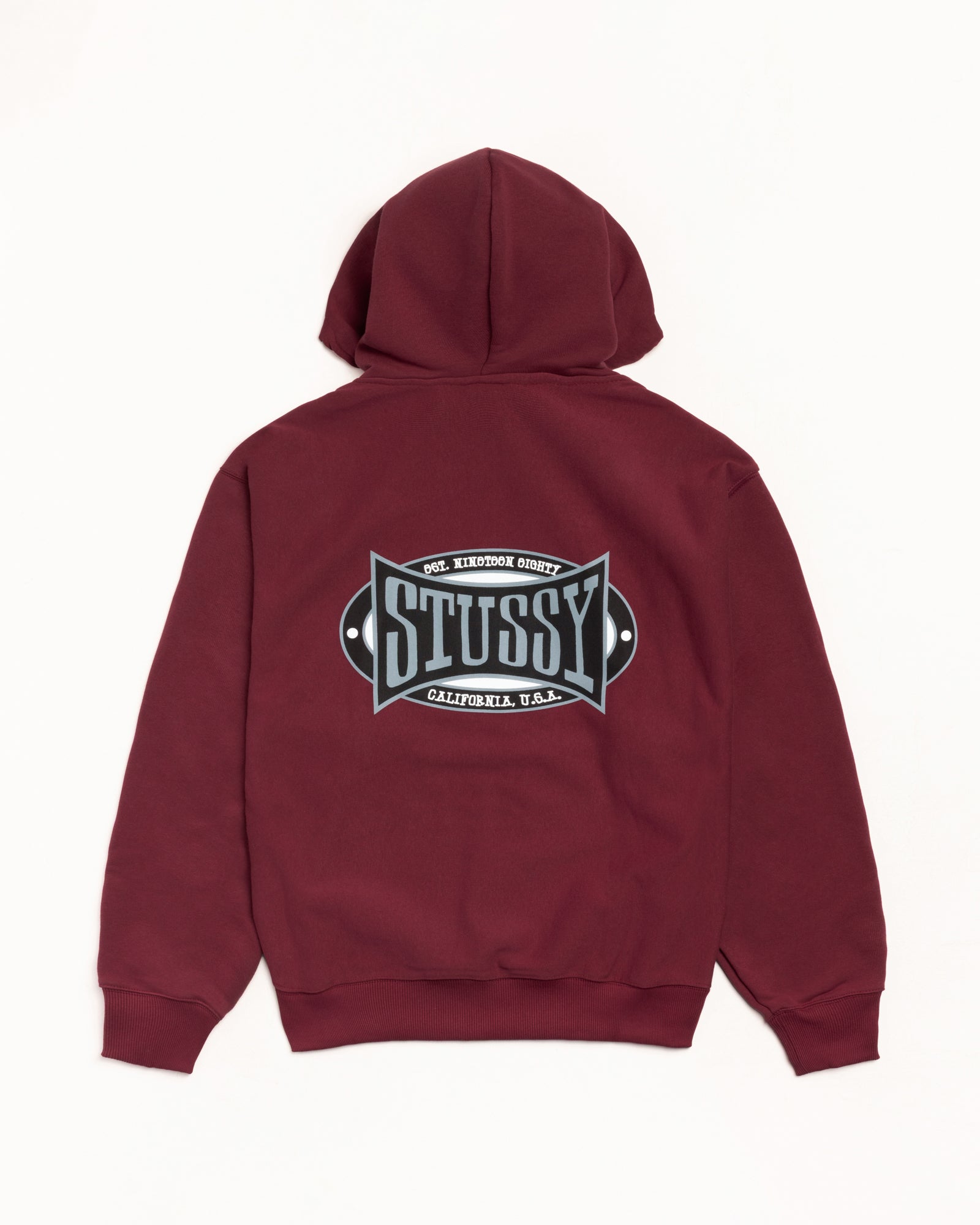 Champion Oval Zip Hoodie – Wine Sudaderas Stüssy Europa