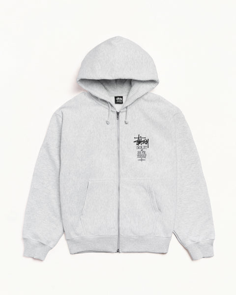 Swim Out Zip Hoodie – Ash Heather | Sweats | Stüssy Europe