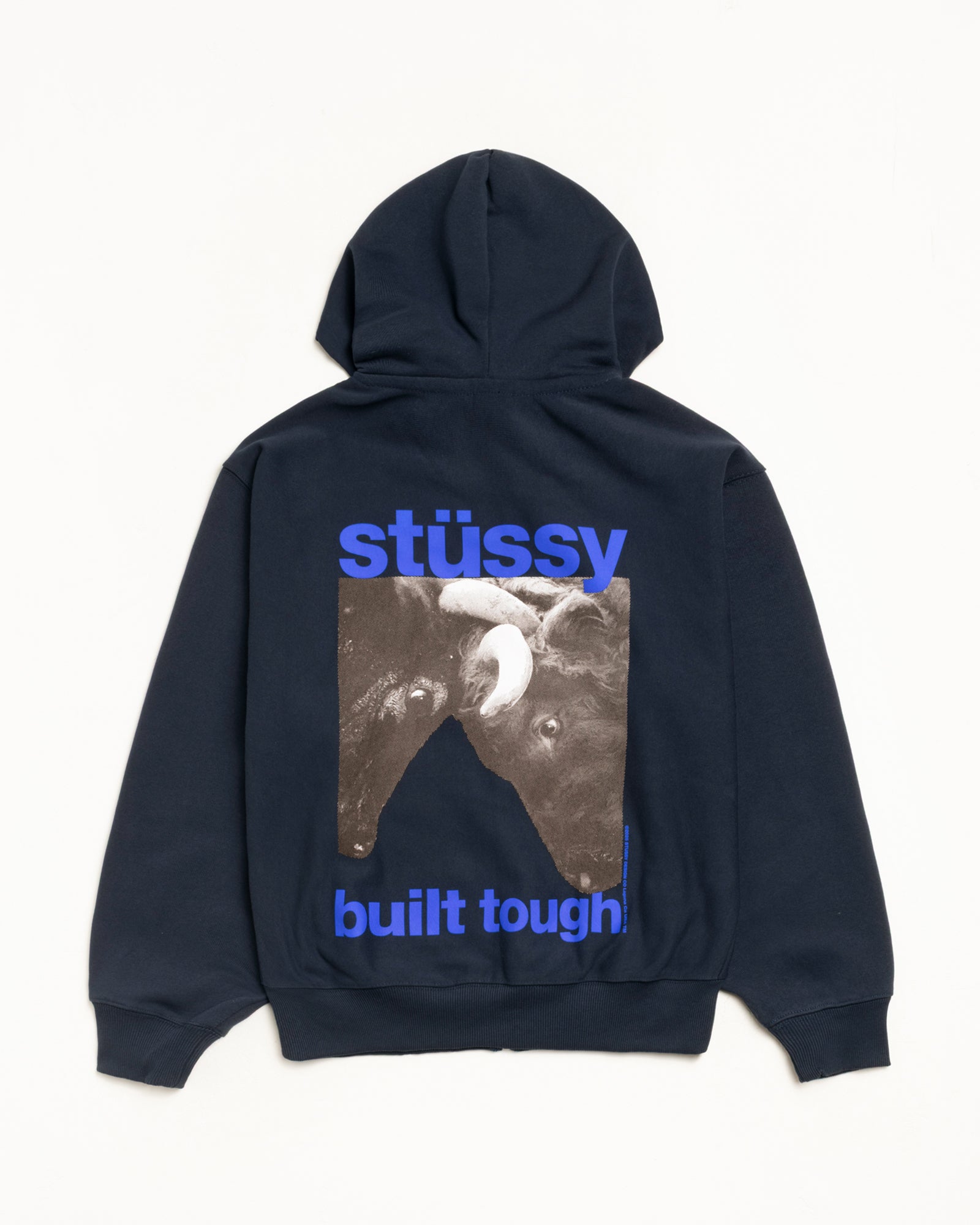 Built Tough Zip Hoodie – Navy | Sweats | Stüssy Europe