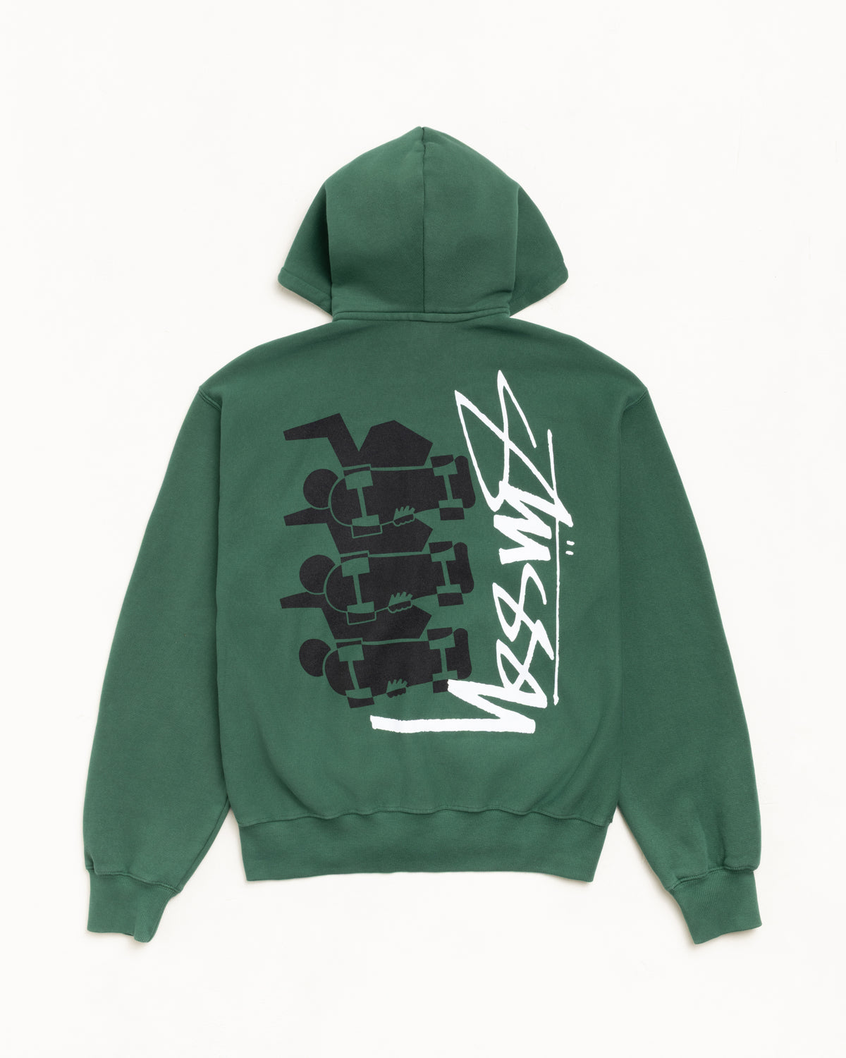 Skate Stack Zip Hoodie Pigment Dyed – Pine | Sweats | Stüssy Europe