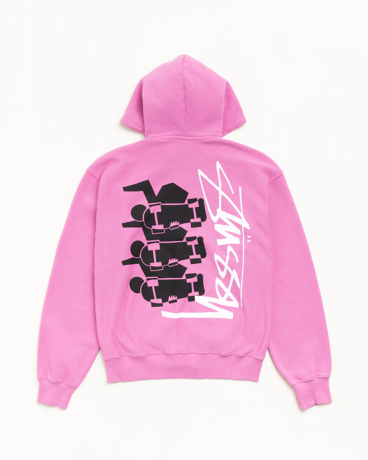 Skate Stack Zip Hoodie Pigment Dyed – Pink | Sweats | Stüssy Europe