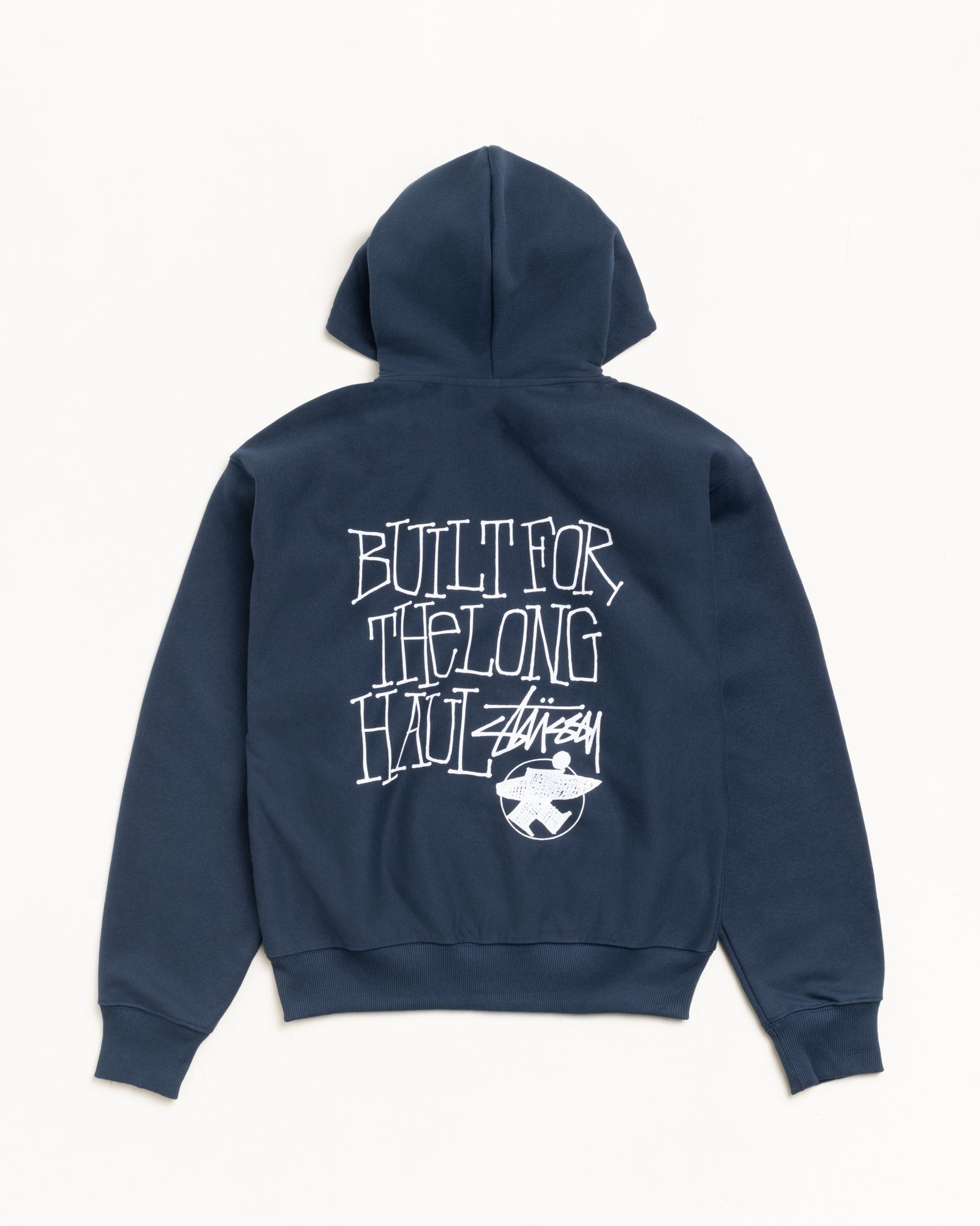 Long Haul Zip Hoodie – Navy | Sweats | Stüssy Europe