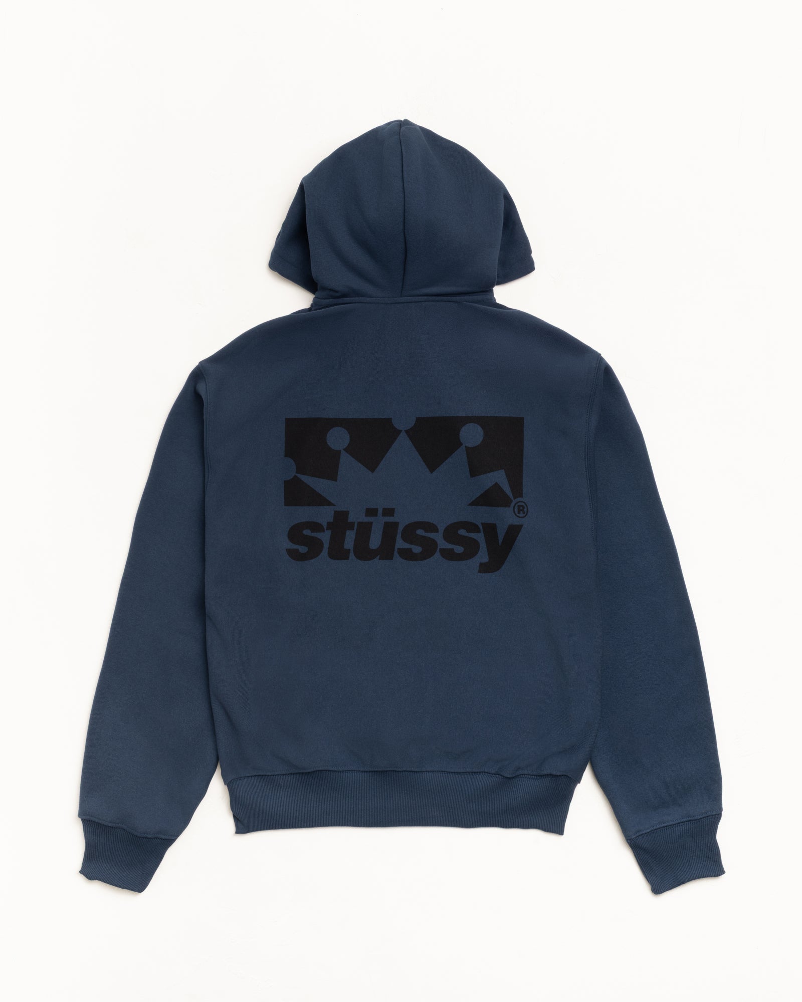 Box Crown Zip Hoodie – Navy | Sweats | Stüssy Europe