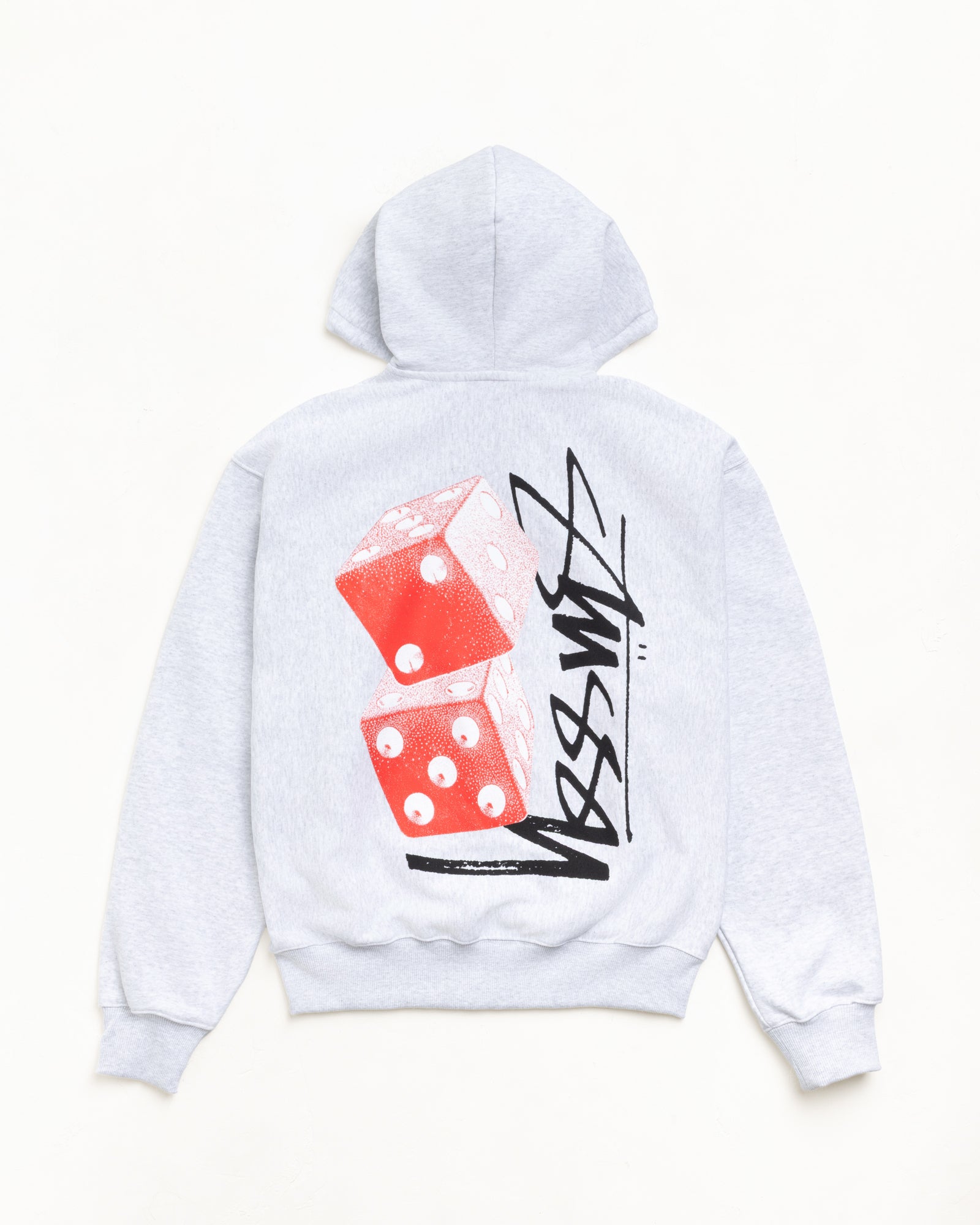 Tall Dice Zip Hoodie – Ash Heather | Sweats | Stüssy Europe