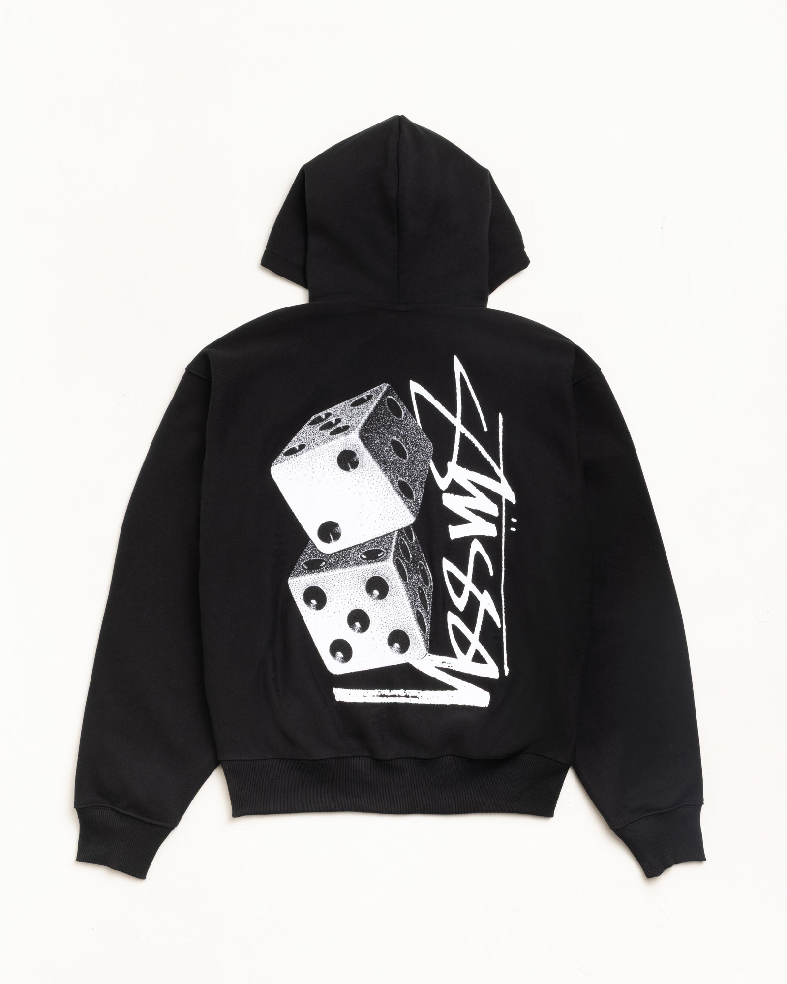 Tall Dice Zip Hoodie – Black | Sweats | Stüssy Europe