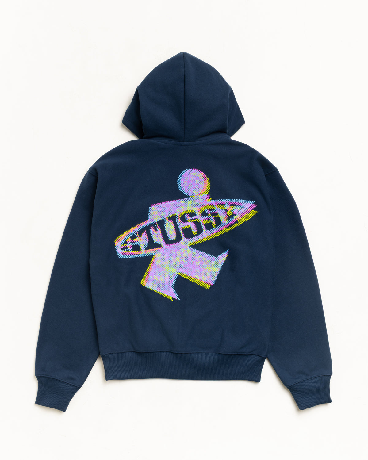 Dot Surf Puff Print Zip Hoodie – Navy | Sweats | Stüssy Europe