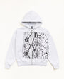 SNAKESKIN ZIP HOODIE