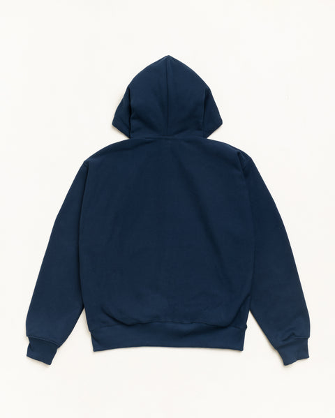 Snakeskin Zip Hood Unisex Long Sleeve In Navy