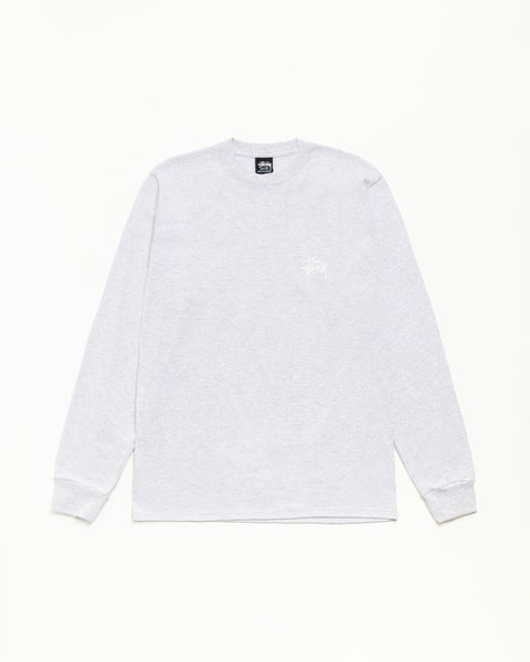 Basic Stüssy LS Tee T-shirt à manches longues unisexe dans le coloris Ash Heather
