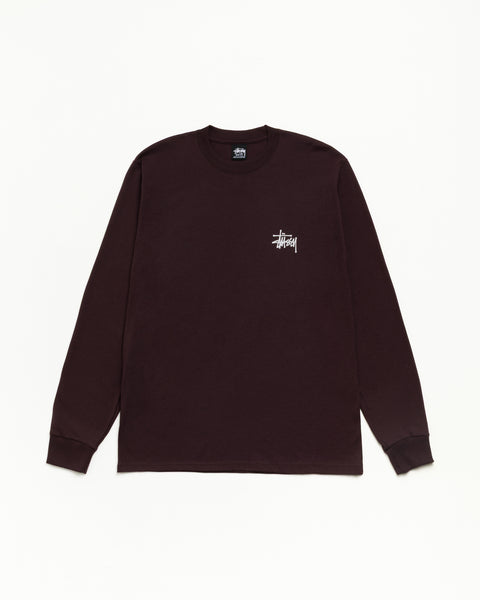 Basic Stüssy LS Tee T-shirt à manches longues unisexe dans le coloris Chocolat
