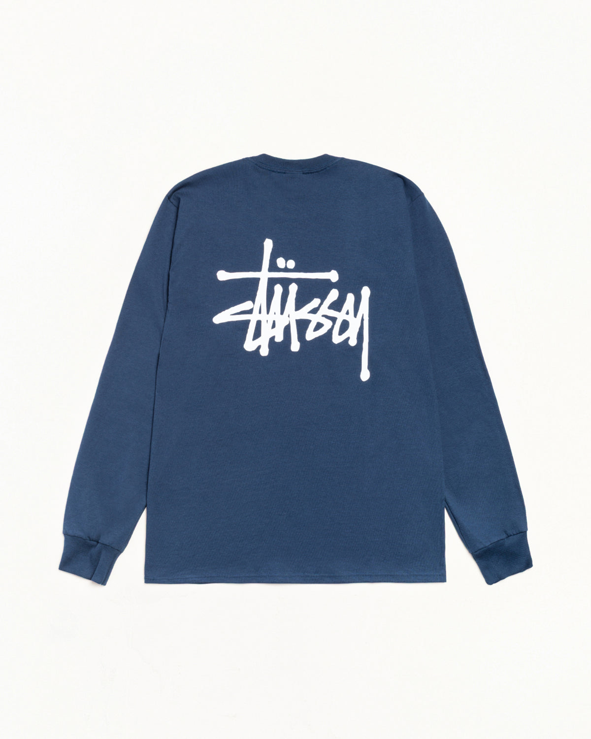 Basic Stüssy LS Tee – Navy | Tees | Stüssy Europe