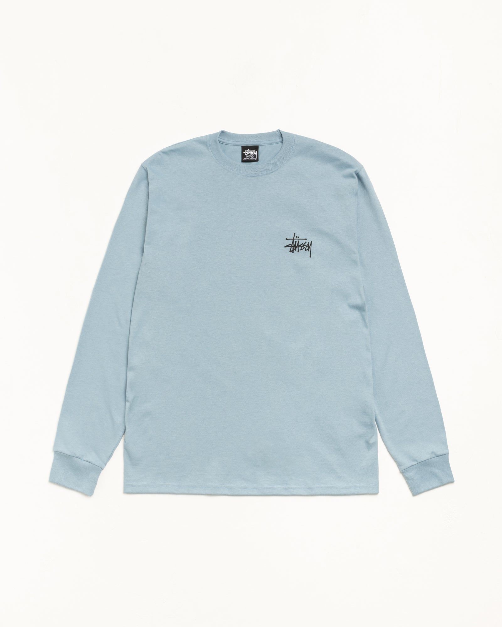 Basic Stussy Ls Tee Mens Long Sleeve In Slate