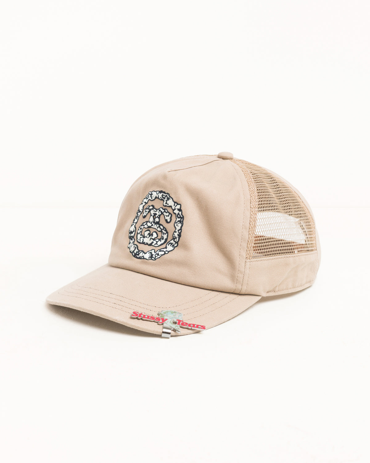 Stussy Tears Ss Logo Cap Accessories In Khaki