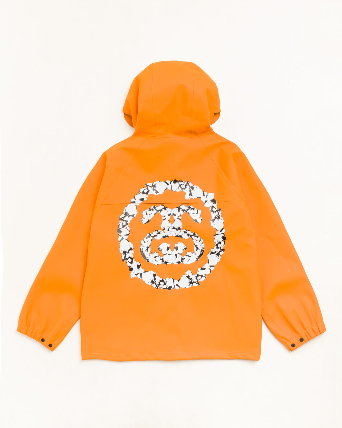 Stussy Tears Columbia Jacket Unisex Long Sleeve In Orange