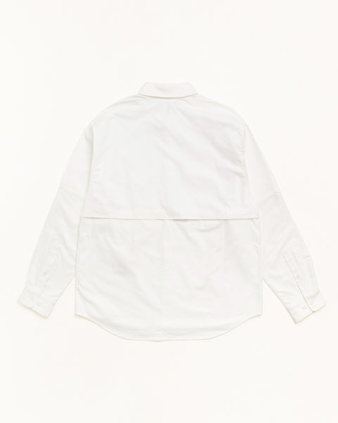 Stussy Tears Fishing Button Up Mens Long Sleeve In White