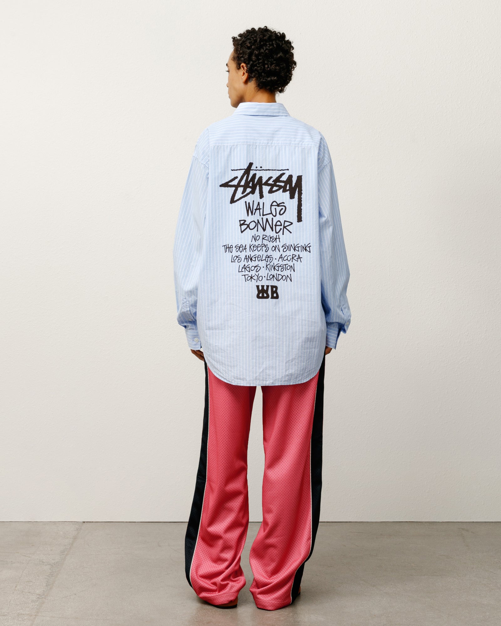 トップス Stussy Wales Bonner Poplin Shirt Stripe Stussy x Wales Bonner】Poplin Shirt Stripe (STUSSY/シャツ