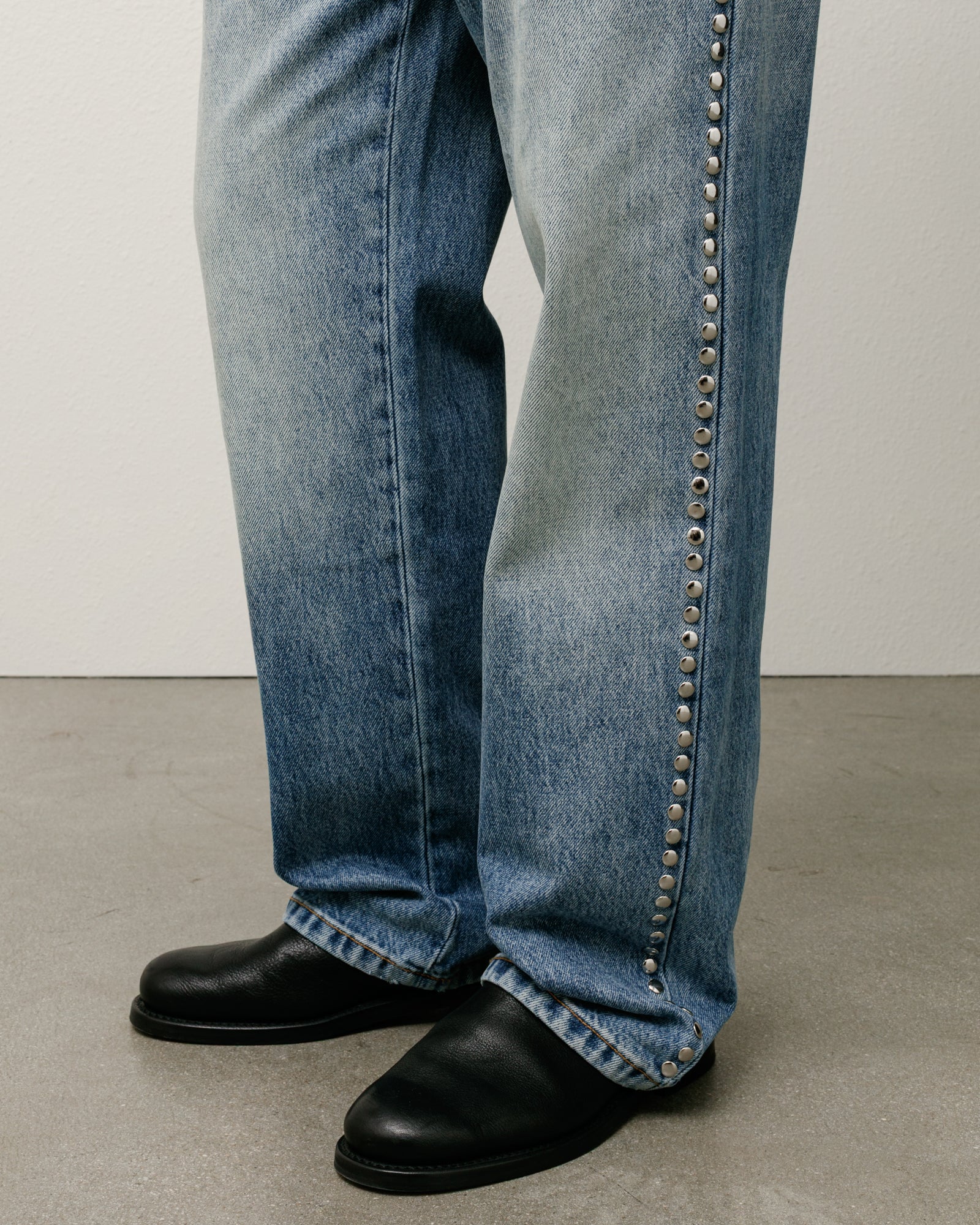 Wales Bonner Studded Jean – Washed Blue | Bottoms | Stüssy
