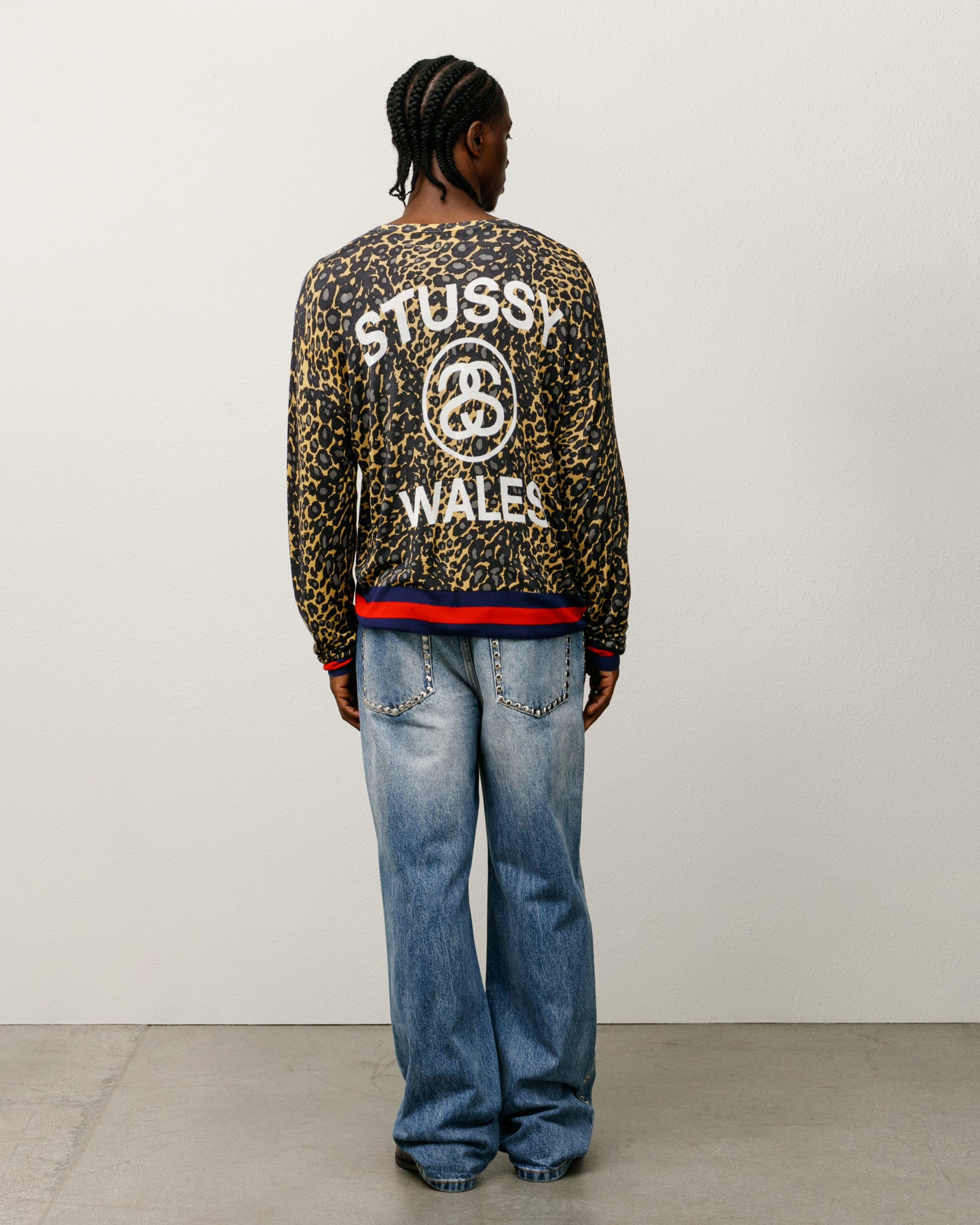 トップス Stussy x Wales Bonner Leopard Sweater Wales Bonner Leopard Sweater – Golden | Sweaters & Knits