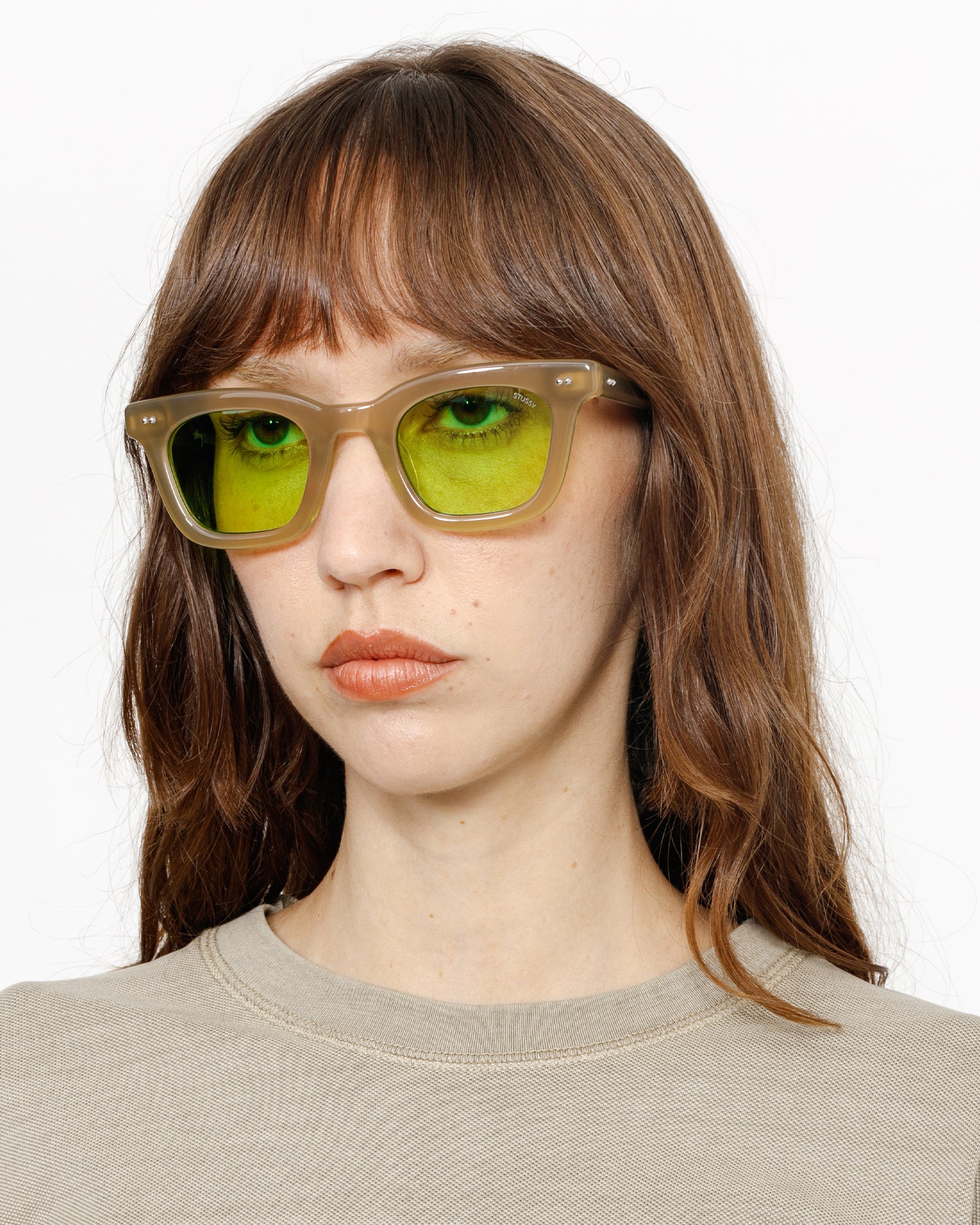 stussy ステューシー　ACE SUNGLASSES Stussy Ace Sunglasses Black/Blue Lens Men's - SS24 - US