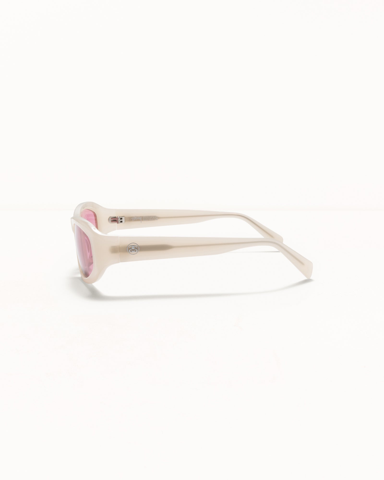 Landon Sunglasses – Cream / Pink Lens | Accessories | Stüssy Europe