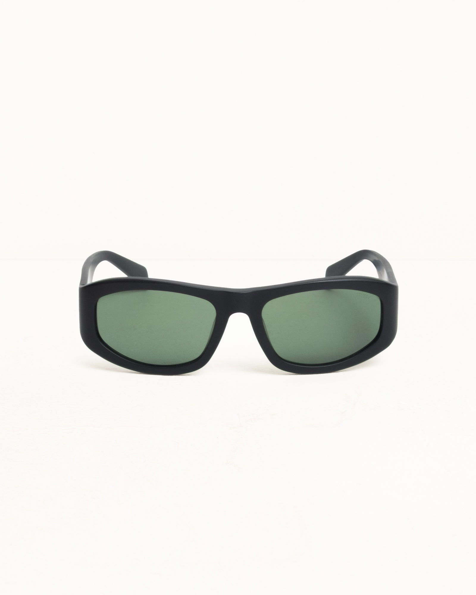 Landon Sunglasses – Matte Black/Green Lens | Eyegear | Stüssy Europe