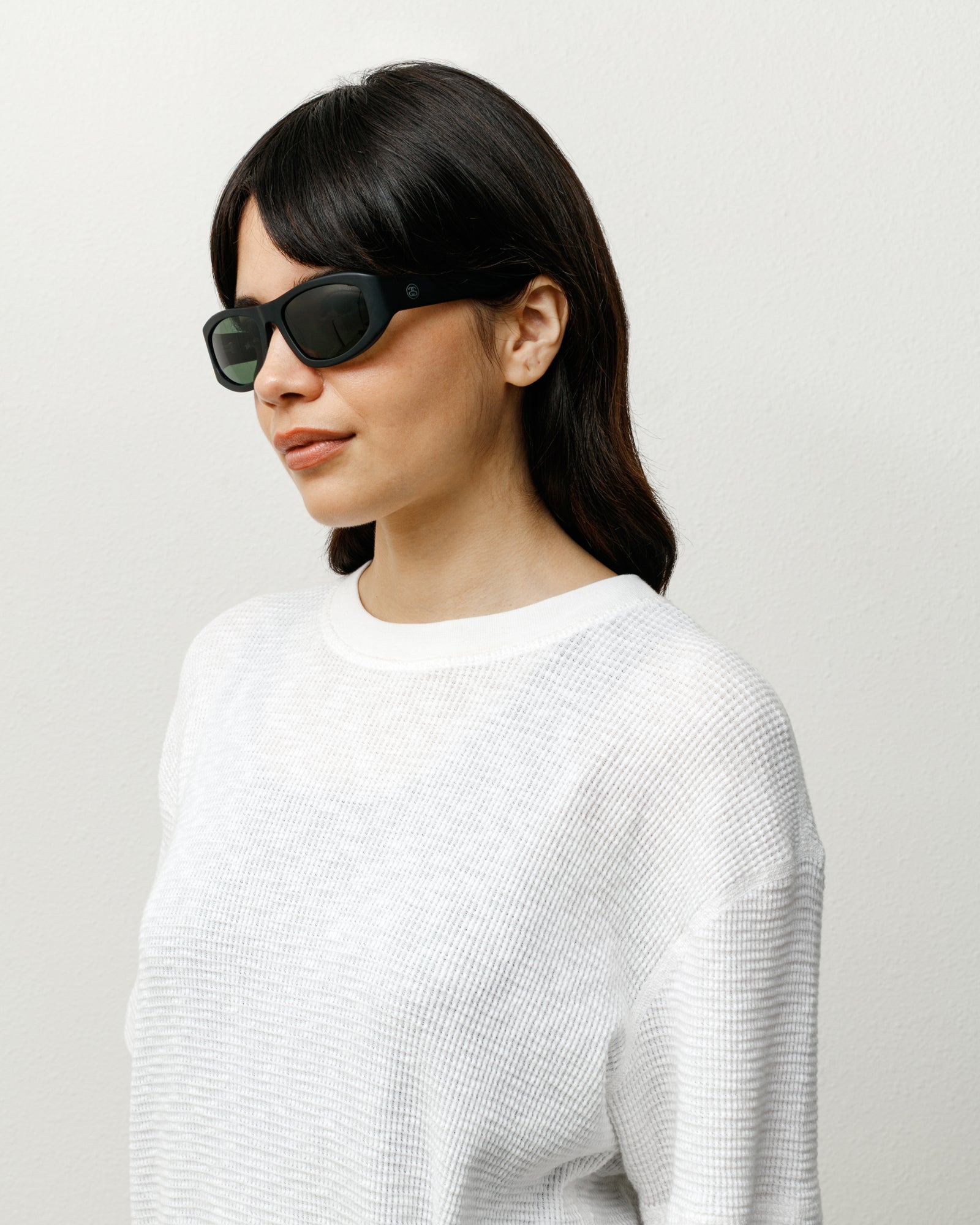 Landon Sunglasses – Matte Black/Green Lens | Eyegear | Stüssy Europe