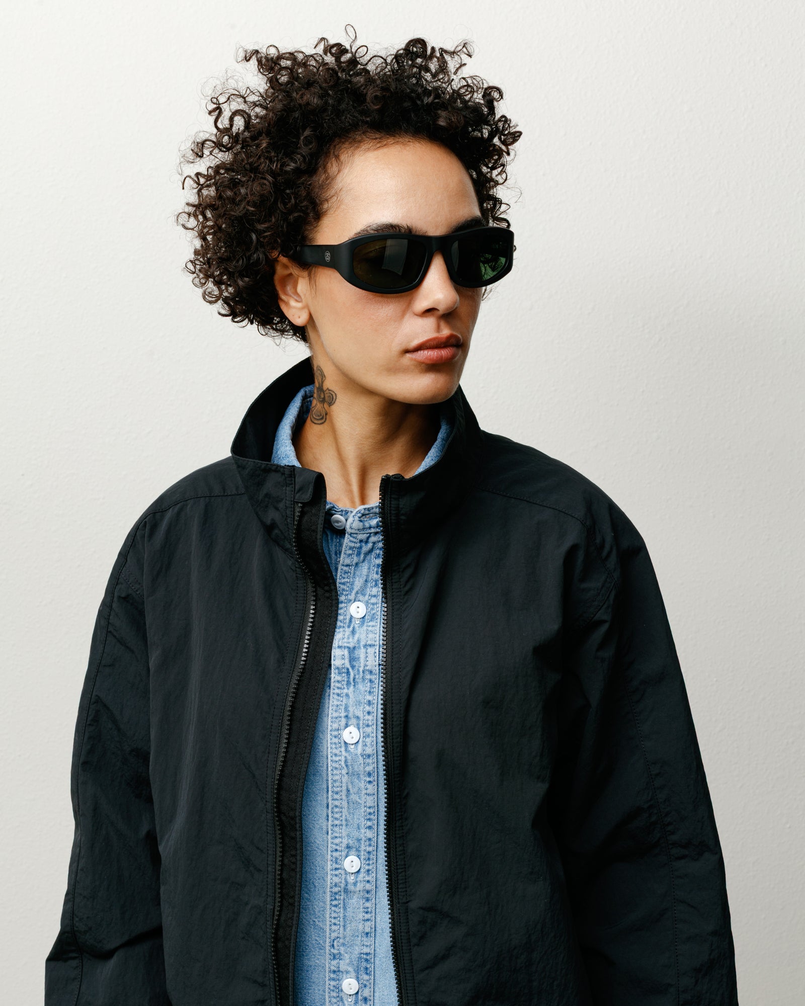 Landon Sunglasses – Matte Black/Green Lens | Eyegear | Stüssy Europe