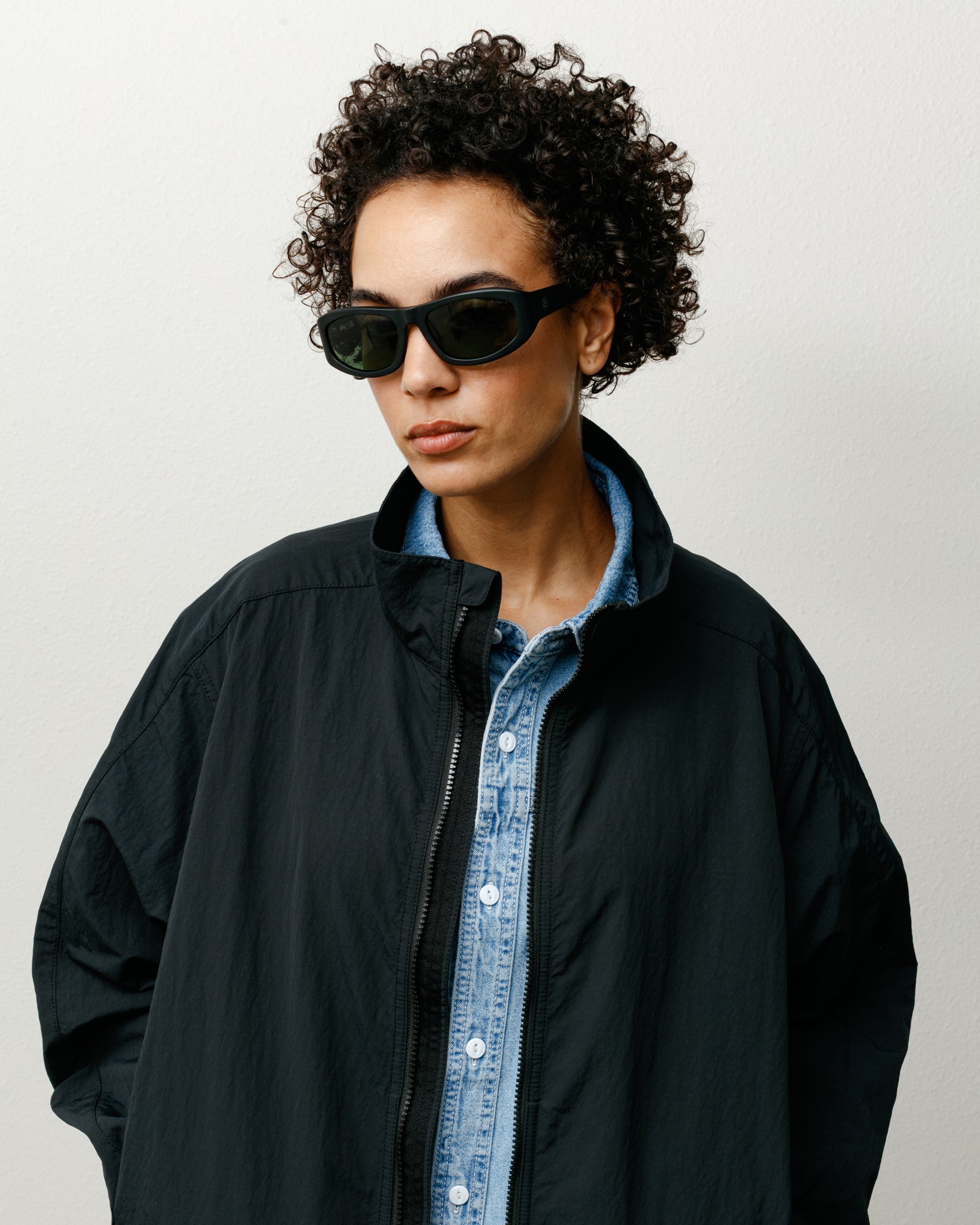 Landon Sunglasses – Matte Black/Green Lens | Eyegear | Stüssy Europe