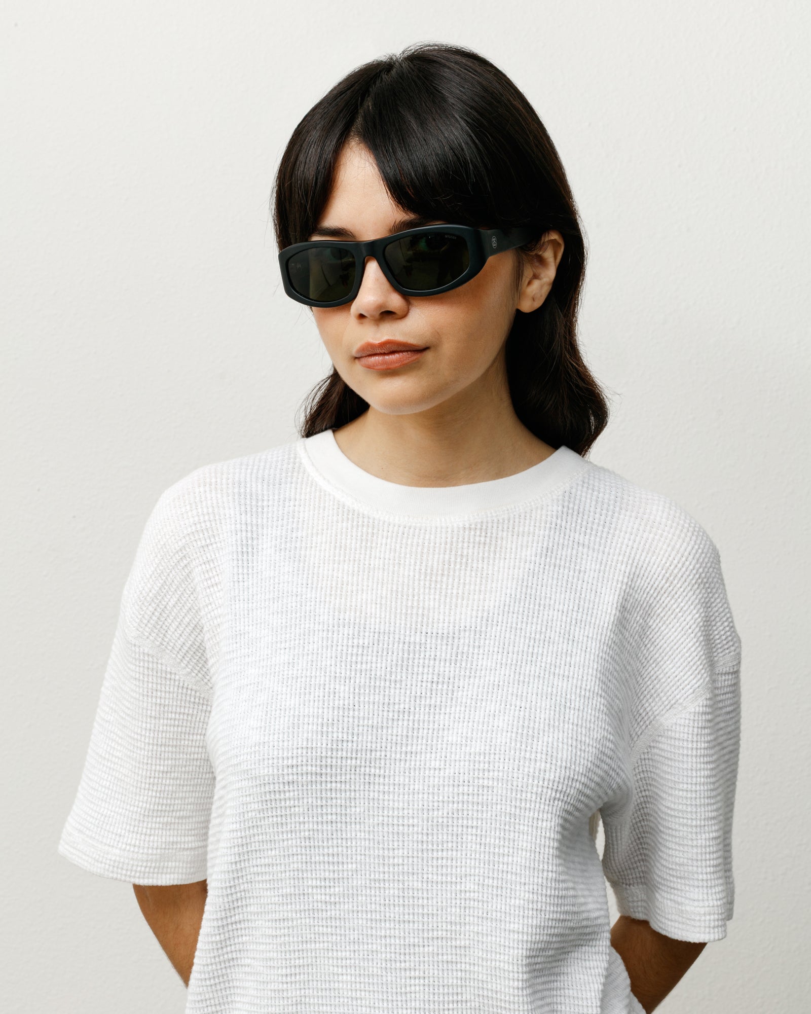 Landon Sunglasses – Matte Black/Green Lens | Eyegear | Stüssy Europe