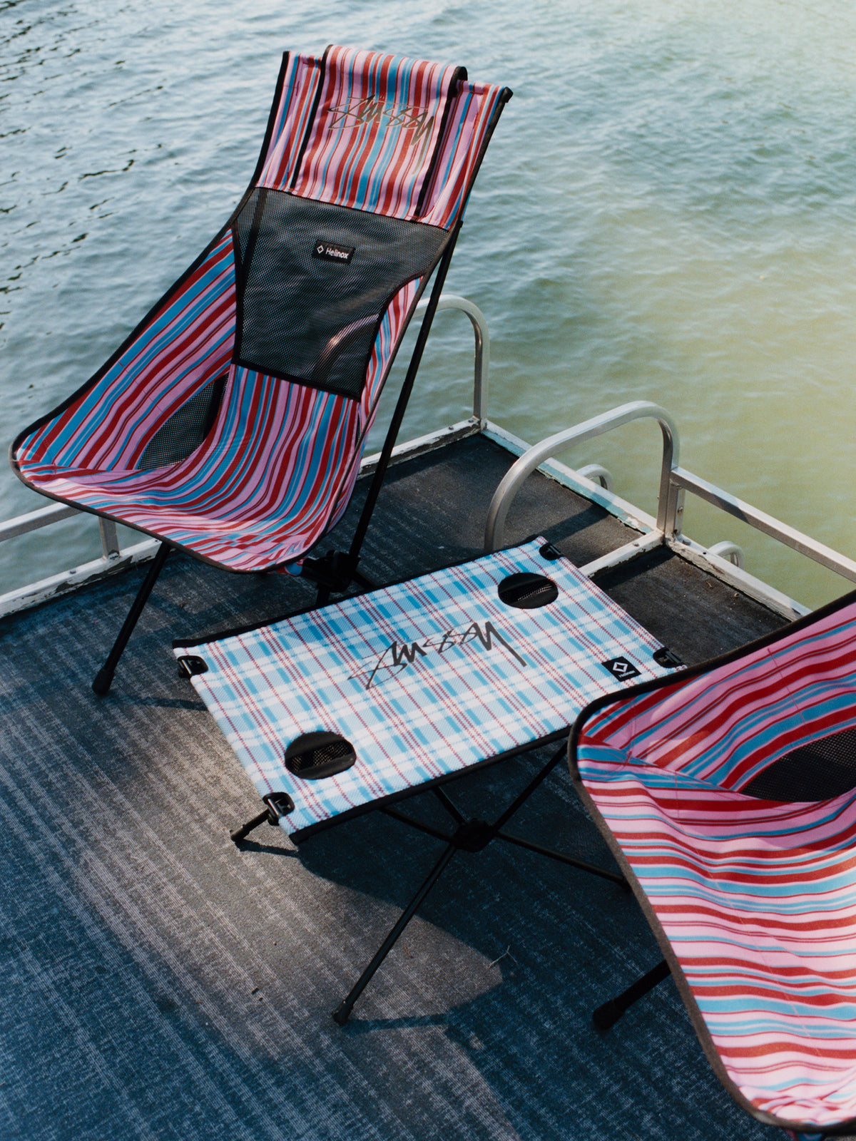 Stussy X Helinox Sunset Chair Unisex In Multi Red