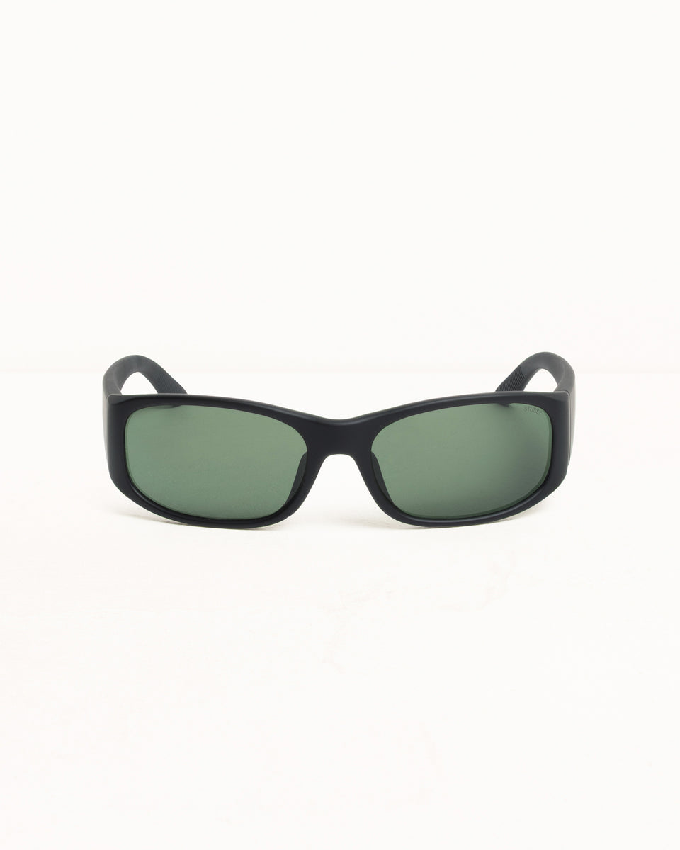 Mikey Sunglasses Accessories In Rubr Blk/dk Grn Lens