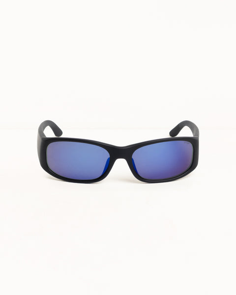 Mikey Sunglasses Accessories In Rubr Blk/polr Drk Blu Lens