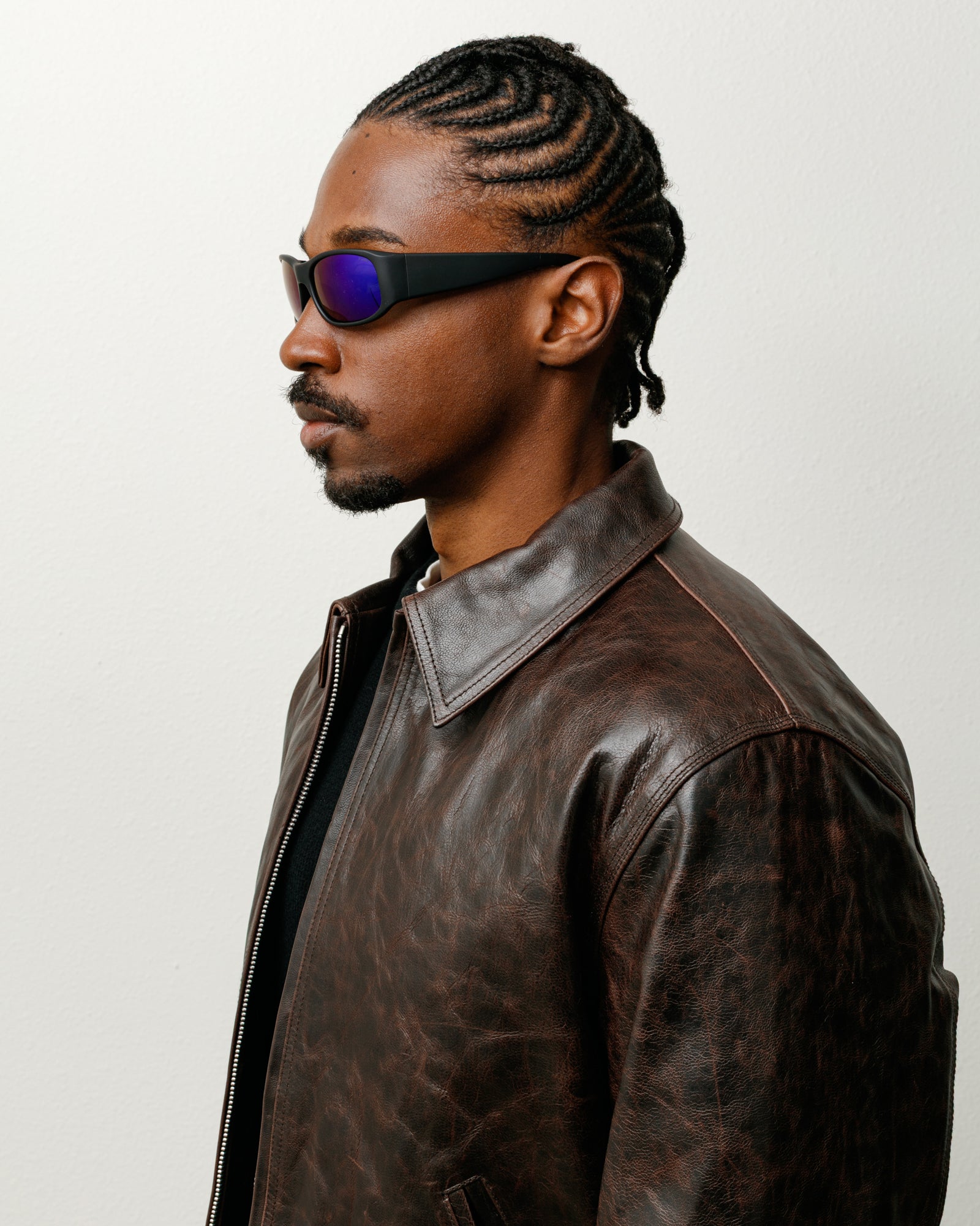 Mikey Sunglasses Accessories In Rubr Blk/polr Drk Blu Lens