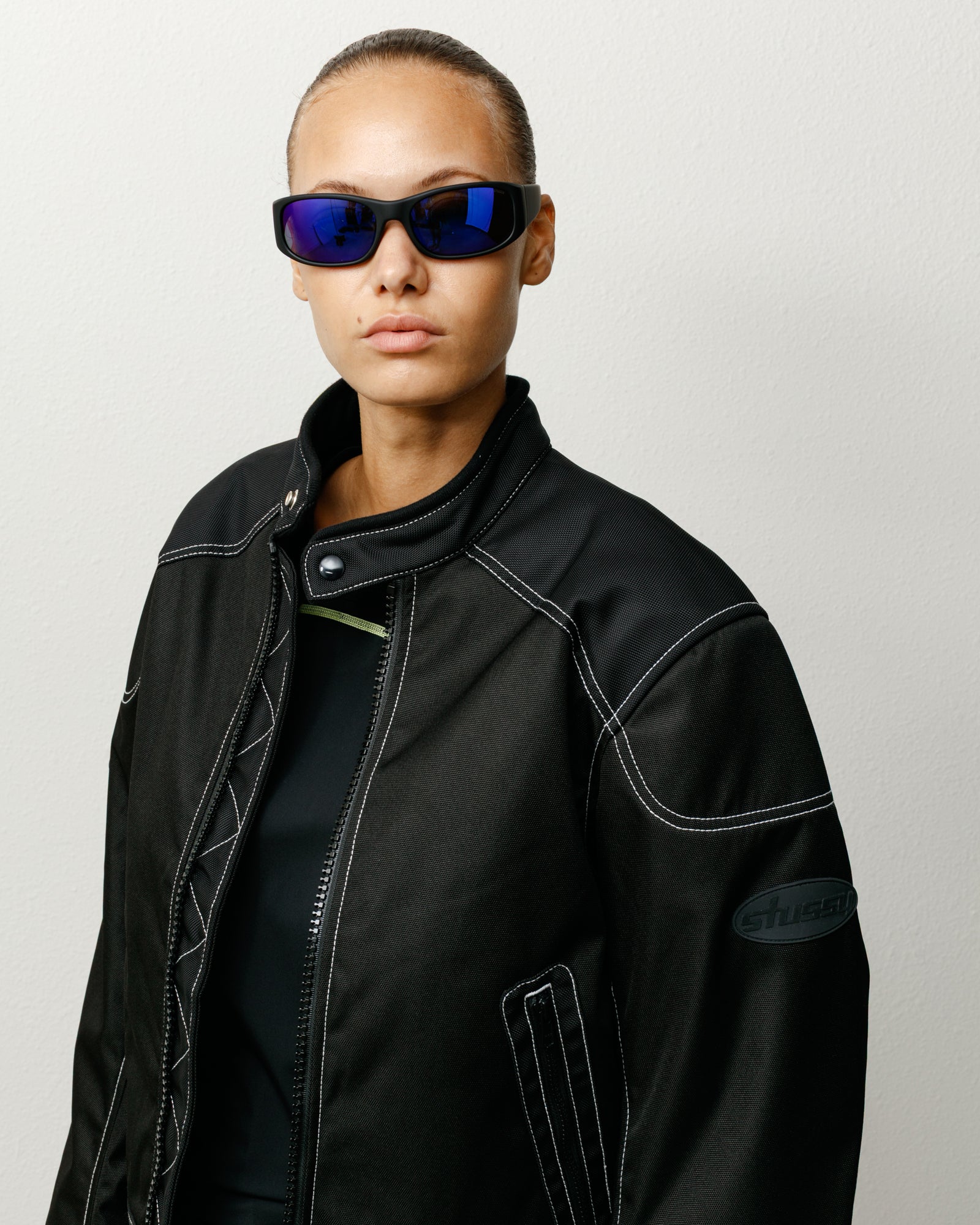 Mikey Sunglasses Accessories In Rubr Blk/polr Drk Blu Lens