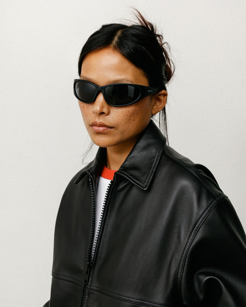 Adrian Sunglasses Unisex In Matte Rubber/black/black Lens