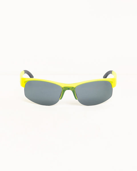 Hiro Sunglasses Unisex In Frost Yellow/black Lens