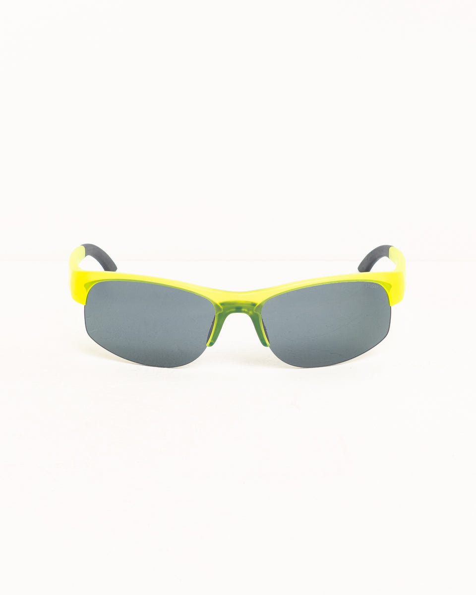 Hiro Sunglasses Unisex In Frost Yellow/black Lens