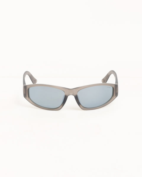 Leslie Sunglasses Unisex In Frost Grey/mirror Lens