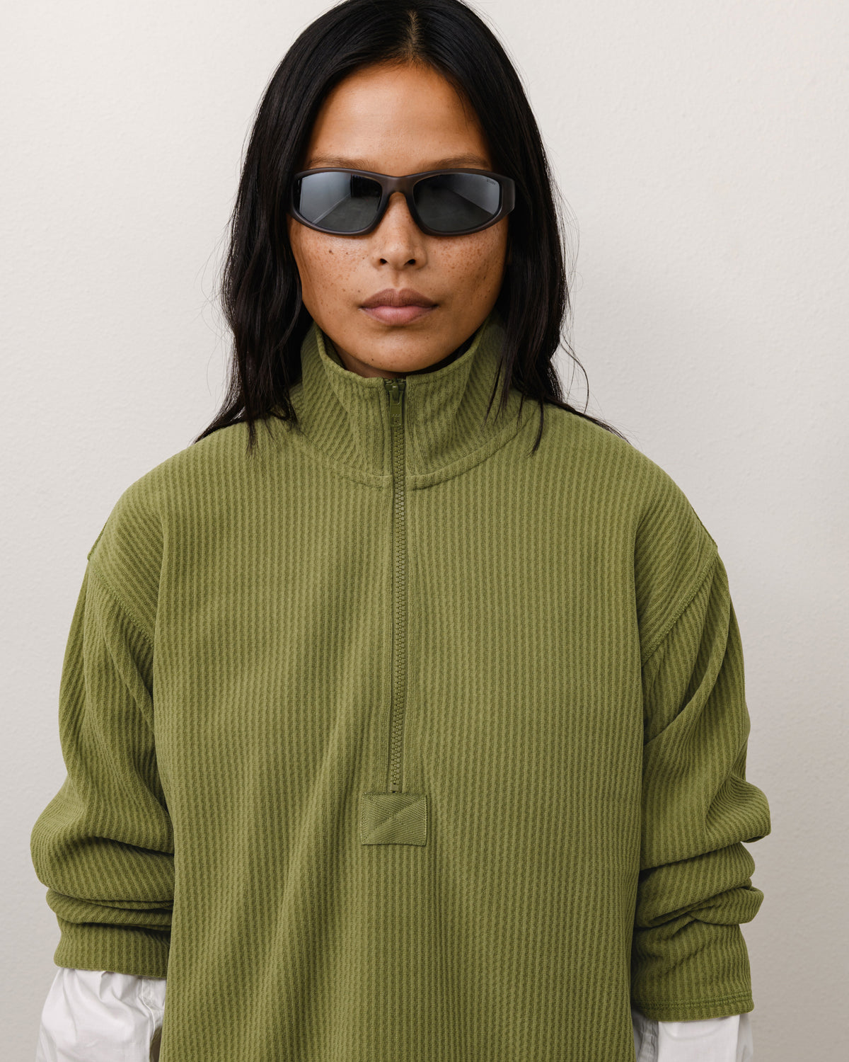 Leslie Sunglasses Unisex In Frost Grey/mirror Lens