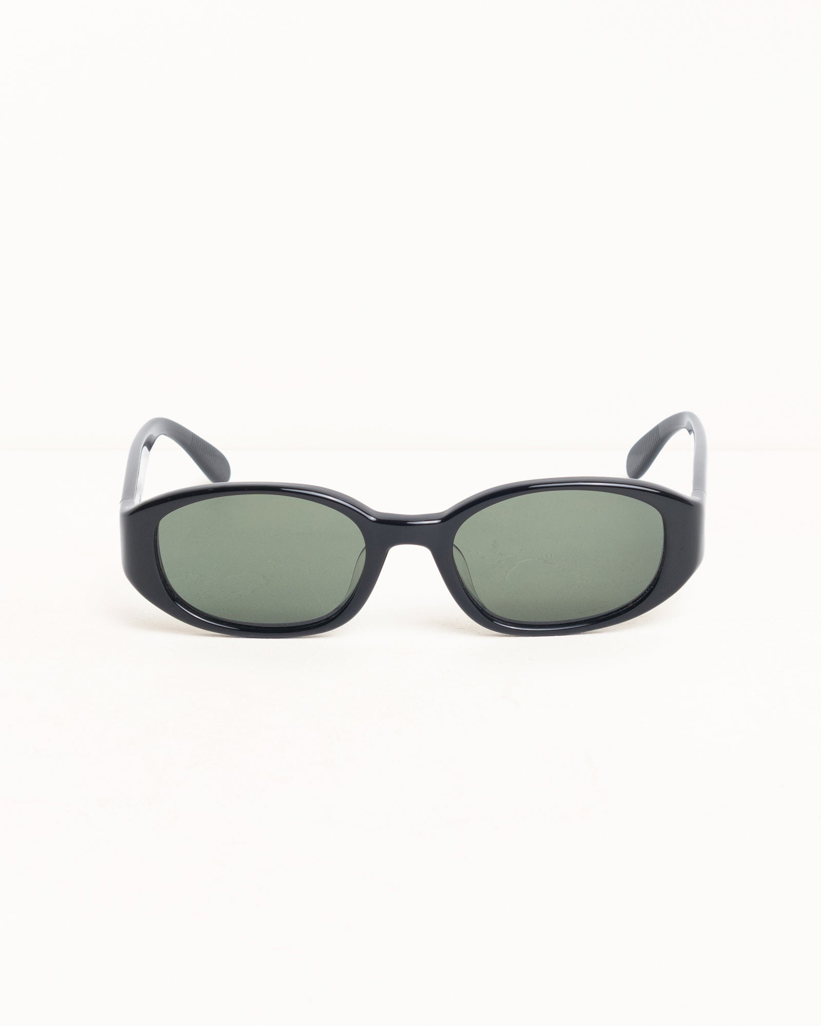 Roman Sunglasses Unisex In Black/dark Green Lens