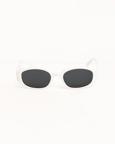 Roman Sunglasses Unisex In Bone/black Lens