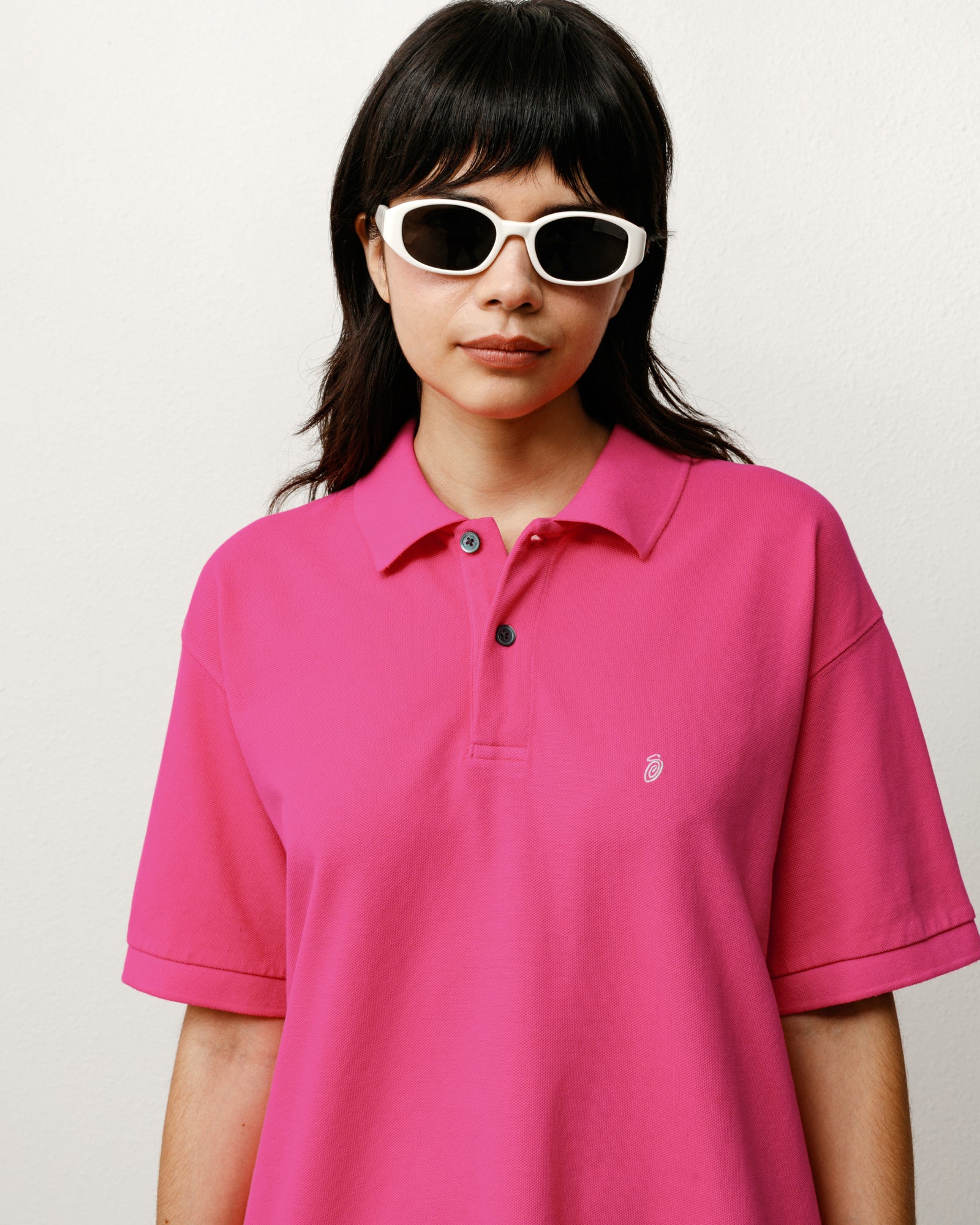 Roman Sunglasses Unisex In Bone/black Lens