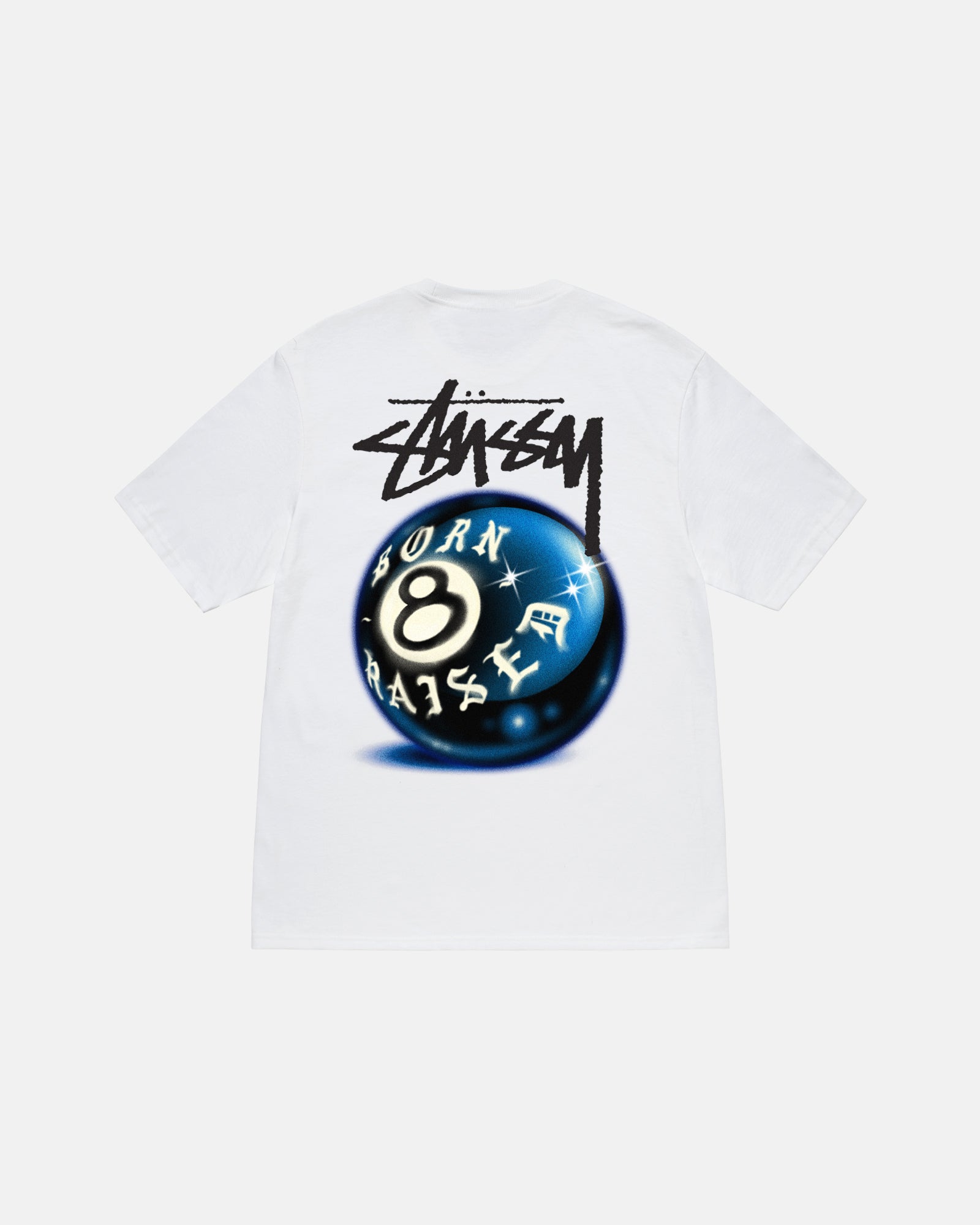 Stüssy & Born X Raised 8 Ball Tee - Unisex Shortsleeve T-Shirts