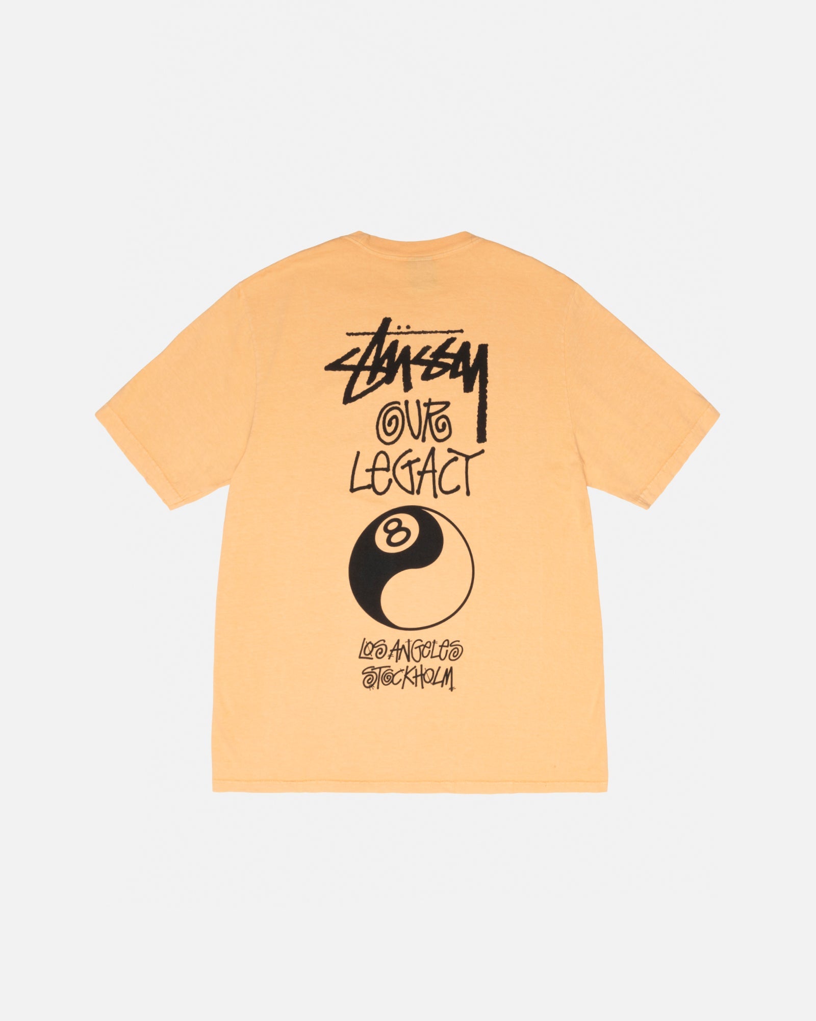 OUR LEGACY WORK SHOP 8 BALL YIN YANG TEE PIGMENT DYED