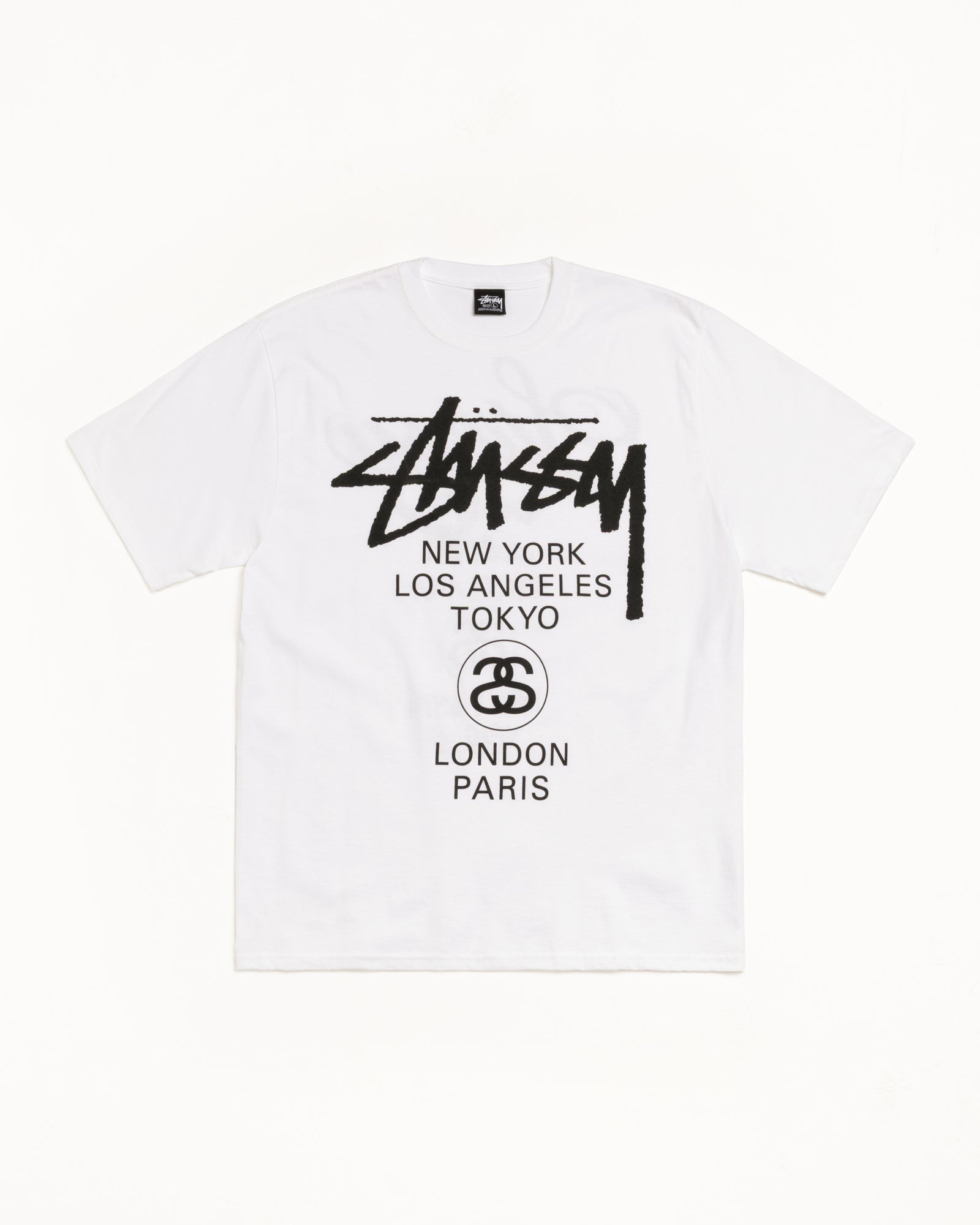 World Tour Tee Mens Short Sleeve In White